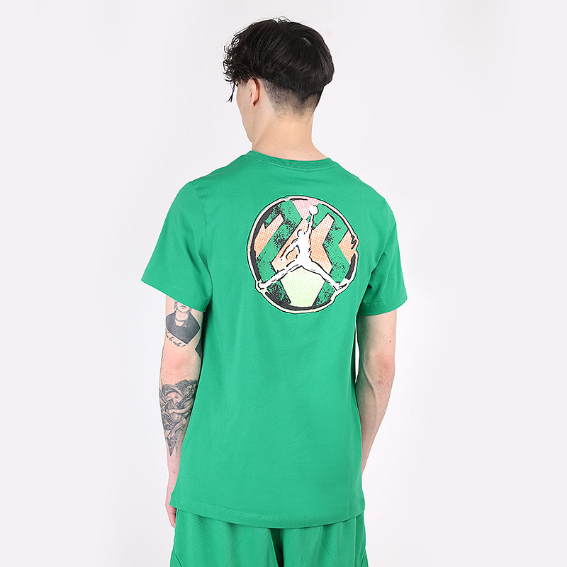 мужская зеленая футболка Jordan Sport DNA Tee CZ8083-372 - цена, описание, фото 4
